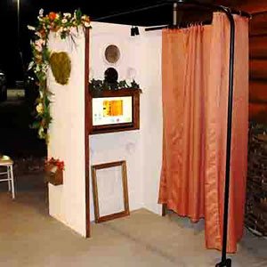 Rustic BOHO Bohemian wedding and event photo booth rental.