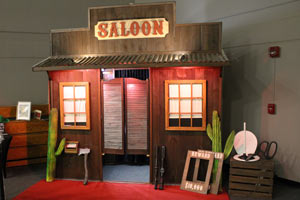 western-rustic-saloon-fundraiser-photo-booth-rental Rustic western cowboy saloon photo booth rental