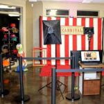 carnival circus themed red carpet photo booth rental carnival themed red carpet photo booth shoot