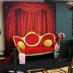 Father daughter dance red carpet settee photo booth rental Father daughter dance red carpet settee photo booth rental