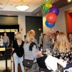 Uptown Theater corporate fundraiser party gold frame photo booth Uptown Theater corporate fundraiser party gold frame photo booth