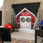 Christmas holiday tree farm photo booth backdrop rental Christmas holiday tree farm photo booth backdrop rental
