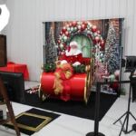 Airport corporate holiday Christmas Santa sleigh photo shoot Airport corporate holiday Christmas Santa sleigh photo shoot