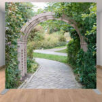 Garden spring park arch photo booth backdrop. Garden spring park arch photo booth backdrop.