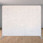 rustic vintage white brick wall photo booth backdrop rustic vintage white brick wall photo booth backdrop