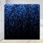 Dark Blue Glitter Sparkles Party Photo Booth Backdrop Dark Blue Glitter Sparkles Party Photo Booth Backdrop