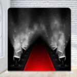 Hollywood red carpet spotlights glow party photo booth backdrop Hollywood red carpet spotlights glow party photo booth backdrop