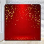 Red Confetti Celebration Party Photo Booth Backdrop Red Confetti Celebration Party Photo Booth Backdrop