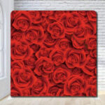 Red Roses Love Sweetheart Photo Booth Backdrop Red Roses Love Sweetheart Photo Booth Backdrop