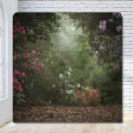 Spring woodland forest flower woods background Spring woodland forest flower woods background