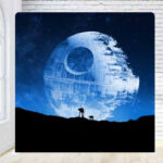 Star Wars Death Star themed party photo booth backdrop Star Wars Death Star themed party photo booth backdrop