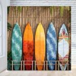 Surf boards luau backdrop Surf boards luau backdrop