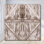 Wood barn doors rustic wedding party photo booth backdrop Wood barn doors rustic wedding party photo booth backdrop