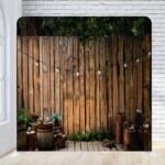 Rustic wood backyard deck photo booth wedding party backdrop Rustic wood backyard deck photo booth wedding party backdrop