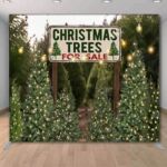 Christmas tree farm holiday Christmas photo booth backdrop Christmas tree farm holiday Christmas photo booth backdrop